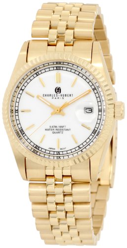 AAA 1:1 Replica Charles-hubert Mens Watches White Dial Quartz 36MM 3635-GW Watch