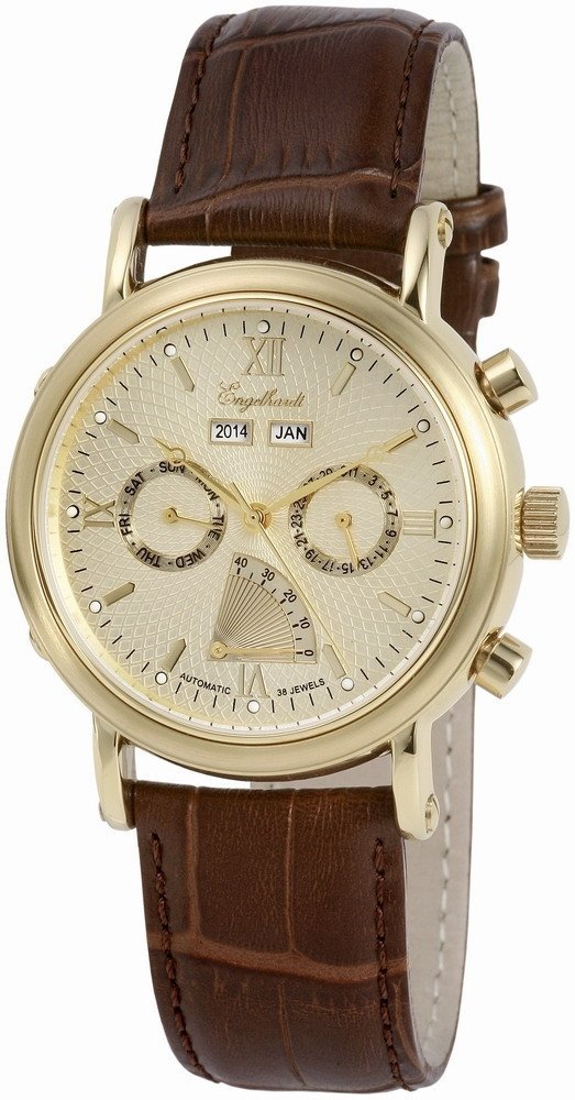 AAA 1:1 Replica Engelhardt Mens Watches Gold Dial Automatic 385704129061 Watch
