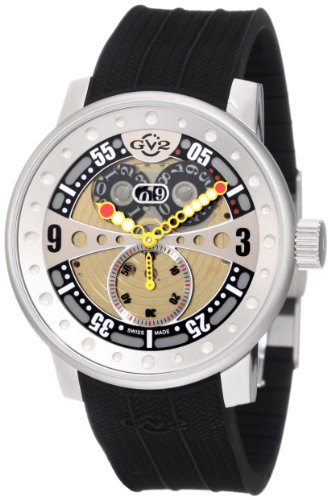 AAA 1:1 Replica Gv2-By- Mens Watches Gold Dial Swiss Quartz 45MM 4040R Watch