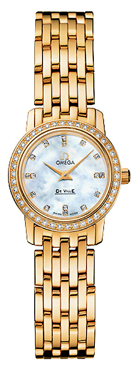AAA 1:1 Replica Omega-De-Ville-Series Ladies Watches Mother Of Pearl Dial Quartz 22MM 4175.76.00 Watch