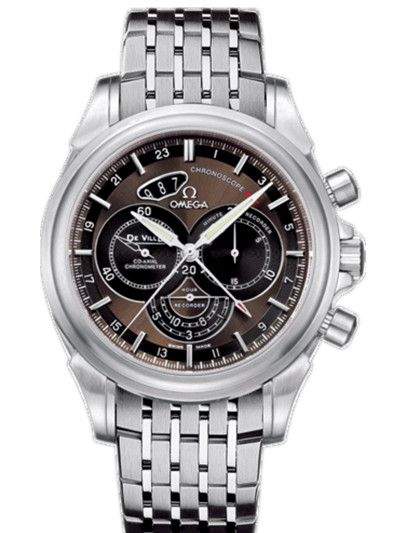 AAA 1:1 Replica Omega-De-Ville-Series Mens Watches Brown Dial Automatic Self-wind 44MM 422.10.44.52.13.001 Watch