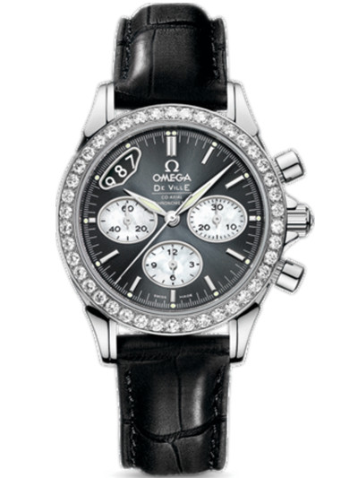 AAA 1:1 Replica Omega-De-Ville-Series Ladies Watches Gray Dial Automatic Self-wind 35MM 422.18.35.50.06.001 Watch