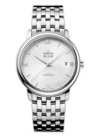 AAA 1:1 Replica Omega-De-Ville-Series Mens Watches Silver Dial Automatic Self-wind 36.8MM 424.10.37.20.02.001 Watch