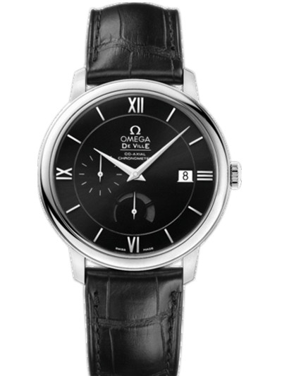 AAA 1:1 Replica Omega-De-Ville-Series Mens Watches Black Dial Automatic Self-wind 39.5MM 424.13.40.21.01.001 Watch