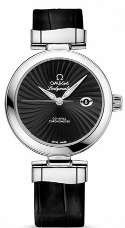 AAA 1:1 Replica Omega-De-Ville-Series Ladies Watches Black Dial Automatic Self-wind 34MM 425.33.34.20.01.001 Watch