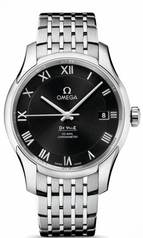 AAA 1:1 Replica Omega-De-Ville-Series Mens Watches Black Dial Automatic Self-wind 41MM 431.10.41.21.01.001 Watch