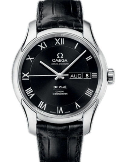 AAA 1:1 Replica Omega-De-Ville-Series Mens Watches Black Dial Automatic Self-wind 41MM 431.13.41.22.01.001 Watch