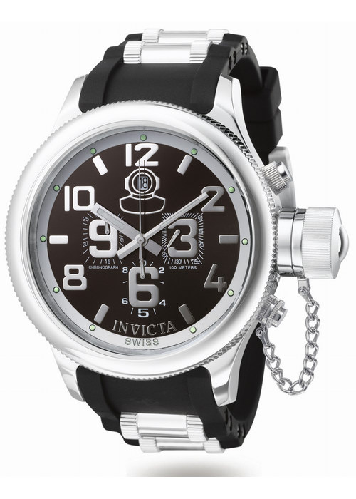 AAA 1:1 Replica Invicta Mens Watches Black Dial Quartz 52MM 4583 Watch