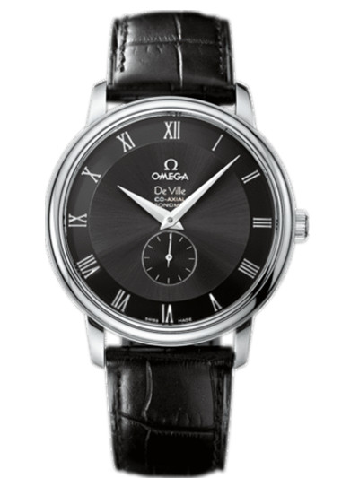 AAA 1:1 Replica Omega-De-Ville-Series Mens Watches Black Dial Automatic Self-wind 39MM 4813.50.01 Watch