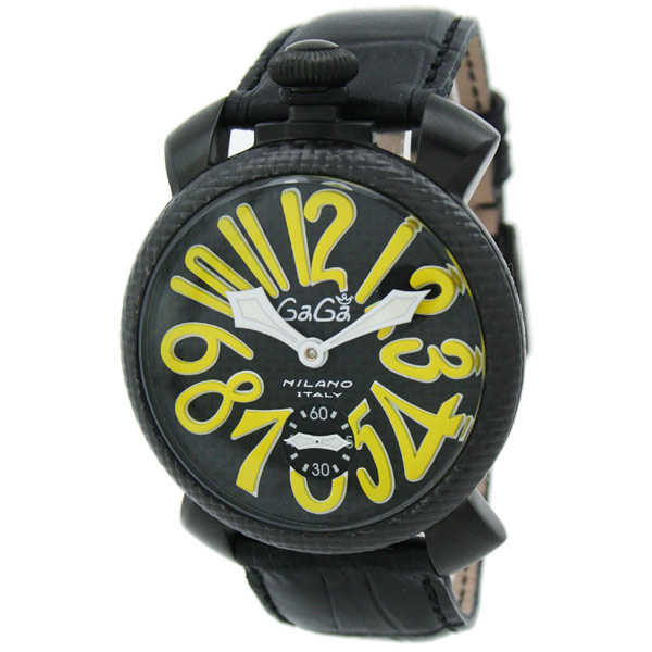 AAA 1:1 Replica GaGa-Milano-Manual-48mm Mens Watches Black Dial Mechanical 48MM 5016.2.BKBK Watch