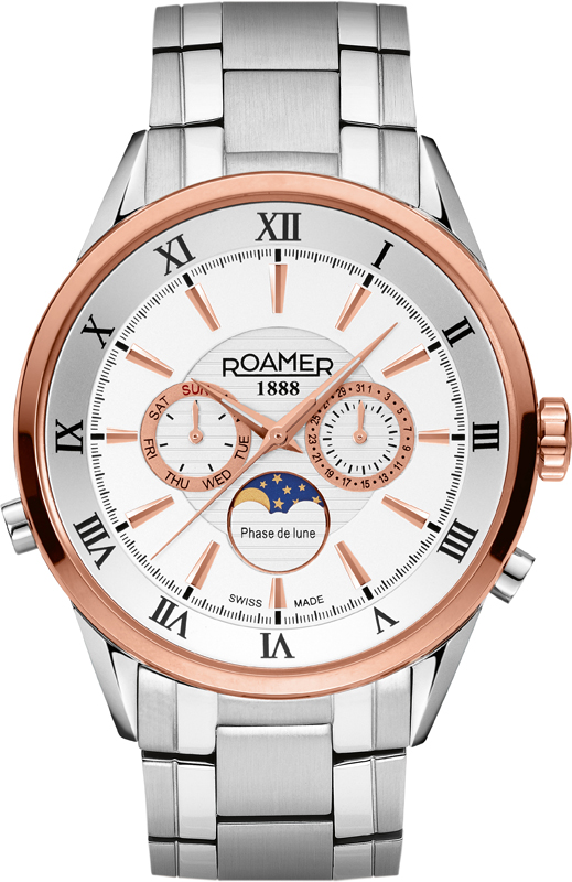 AAA 1:1 Replica Roamer-of-Switzerland Mens Watches Silver Dial Quartz 43MM 508821-49-13-50 Watch