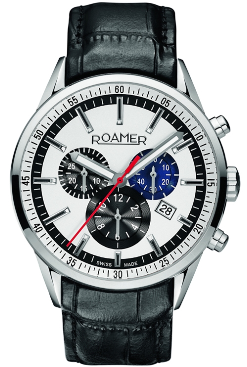 AAA 1:1 Replica Roamer-Of-Switzerland Mens Watches White Dial Quartz 43MM 508837-41-05-05 Watch