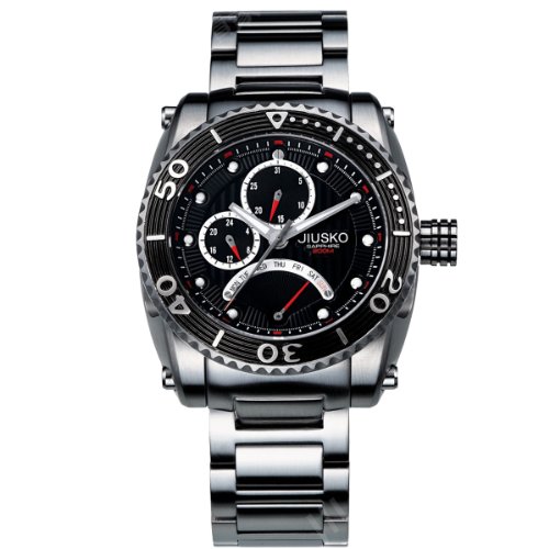 AAA 1:1 Replica Jiusko Mens Watches Black Dial Quartz 43MM 50LSB02 Watch