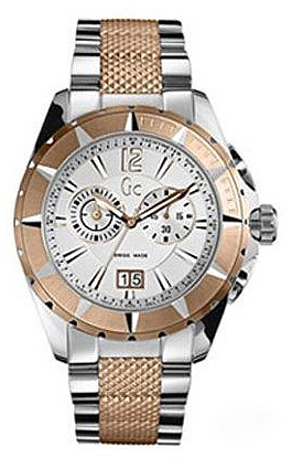 AAA 1:1 Replica Gc-Guess-Collection Mens Watches Silver Dial Chronograph 45MM 53001G1 Watch