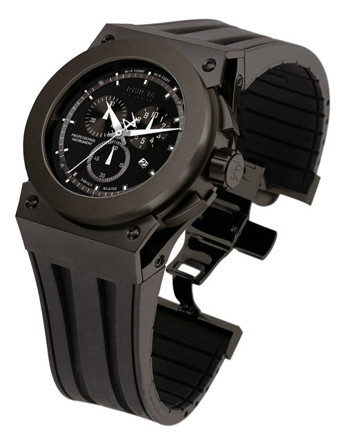 AAA 1:1 Replica Invicta Mens Watches Black Dial Swiss Quartz 46MM 5559 Watch