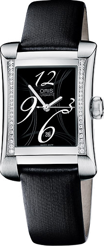 AAA 1:1 Replica Oris-Miles Ladies Watches Black Dial Automatic Self-wind 56176214964LSFC Watch