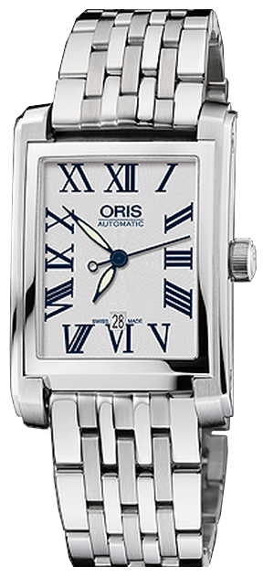AAA 1:1 Replica Oris-Rectangular-Date Ladies Watches Silver Dial Automatic 24.5MM 56176564071MB Watch