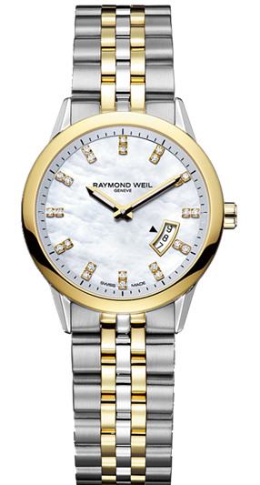 AAA 1:1 Replica Raymond-Weil-Freelancer Ladies Watches Mother Of Pearl Dial Quartz 29MM 5670-STP-97091 Watch