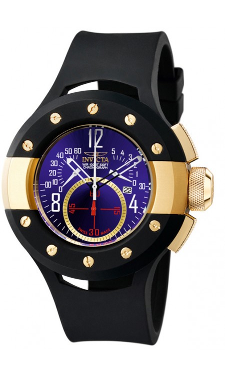 AAA 1:1 Replica Invicta Mens Watches Blue Dial Swiss Quartz 52MM 5690 Watch