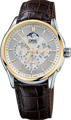 AAA 1:1 Replica Oris-Artelier-Complication Mens Watches Silver Dial Automatic Self-wind 58175926351LSFC Watch