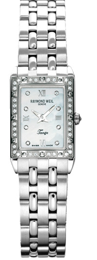 AAA 1:1 Replica Raymond-Weil-Tango Ladies Watches White Dial Quartz 23 x 18.5MM 5971-STS-00995 Watch