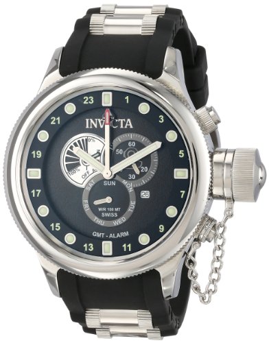 AAA 1:1 Replica Invicta Mens Watches Black Dial Swiss Quartz 52MM 6172 Watch