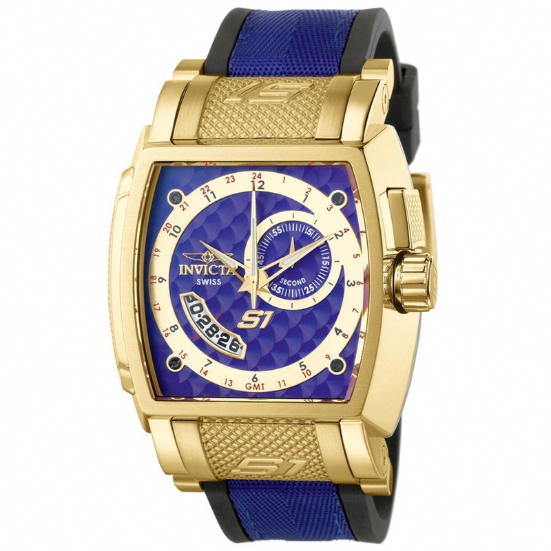 AAA 1:1 Replica Invicta Mens Watches Blue Dial Swiss Quartz 42MM 6227 Watch