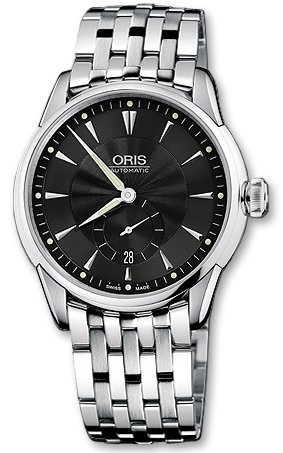 AAA 1:1 Replica Oris-Artelier-Small-Second,-Date Mens Watches Black Dial Automatic 40MM 62375824074MB Watch