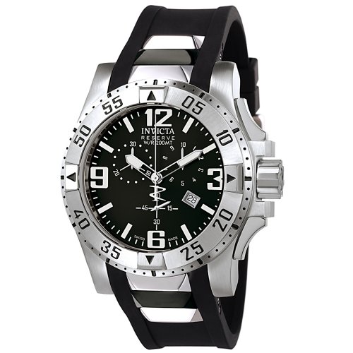 AAA 1:1 Replica Invicta Mens Watches Black Dial Swiss Quartz 6262 Watch