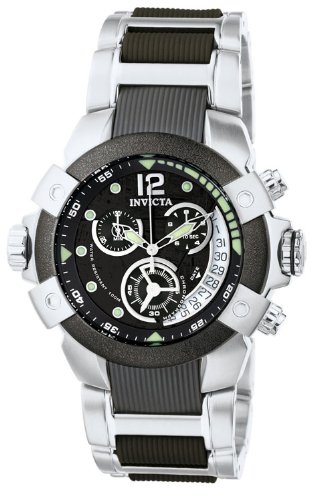 AAA 1:1 Replica Invicta Mens Watches Black Dial Swiss Quartz 6309 Watch