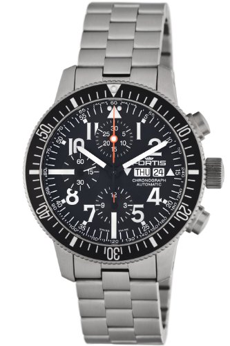 AAA 1:1 Replica Fortis Mens Watches Black Dial Swiss Automatic 42MM 638.10.41M Watch