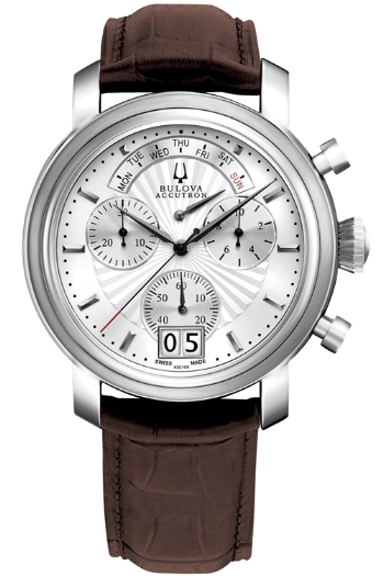 AAA 1:1 Replica Accutron Mens Watches Silver Dial Quartz 44MM 63C108 Watch