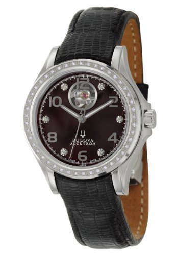 AAA 1:1 Replica Accutron Ladies Watches Black Dial Automatic 34MM 63R116 Watch