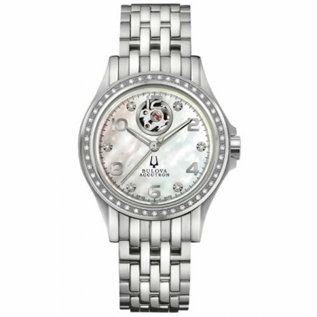 AAA 1:1 Replica Accutron Ladies Watches White Dial Automatic 34MM 63R117 Watch