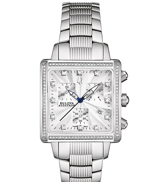 AAA 1:1 Replica Accutron Ladies Watches Silver Dial Quartz 32 x 25MM 63R129 Watch