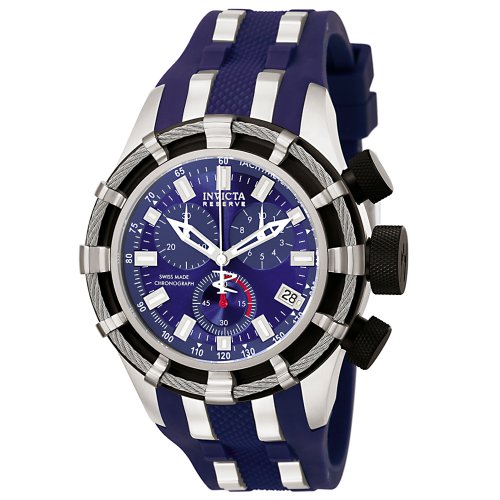 AAA 1:1 Replica Invicta Mens Watches Blue Dial Swiss Quartz 50MM 6433 Watch