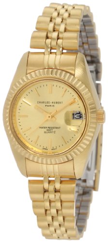 AAA 1:1 Replica Charles-hubert Ladies Watches Gold Dial Quartz 26MM 6444 Watch