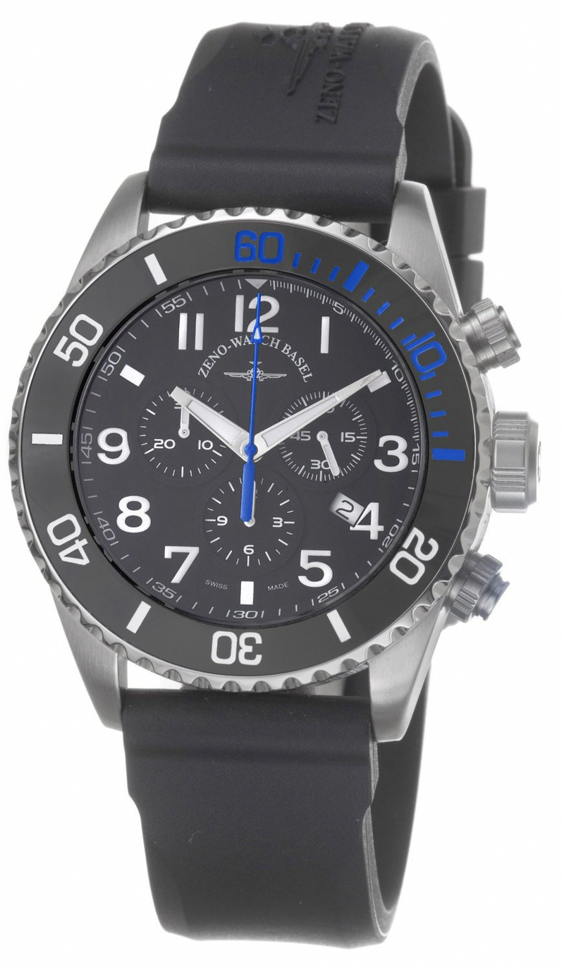 AAA 1:1 Replica Zeno Mens Watches Black Dial Quartz 46MM 6492-5030Q-A1-4 Watch