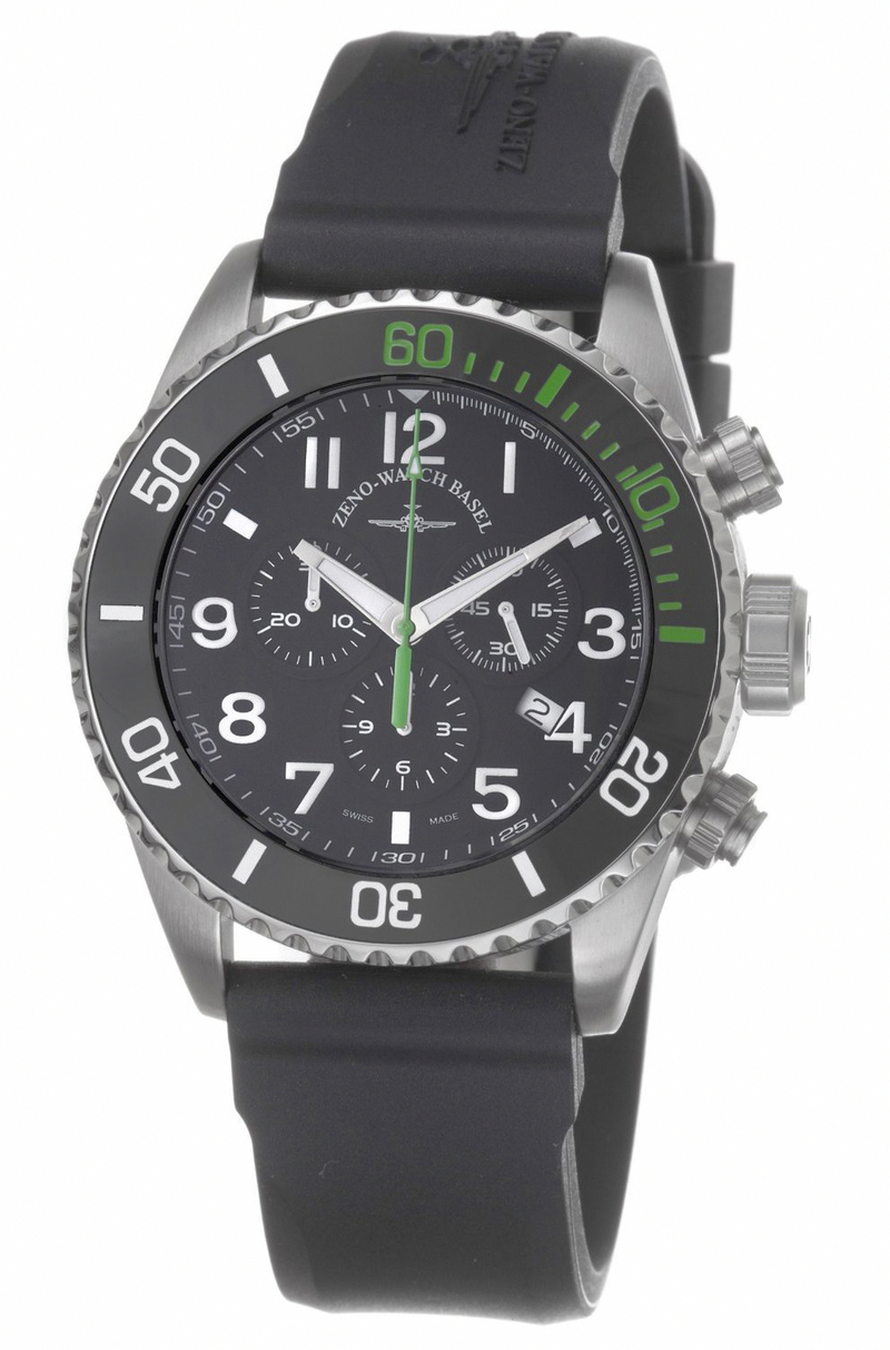 AAA 1:1 Replica Zeno Mens Watches Black Dial Quartz 46MM 6492-5030Q-A1-8 Watch