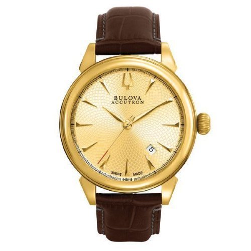 AAA 1:1 Replica Accutron Mens Watches Gold Dial Automatic 42MM 64B118 Watch