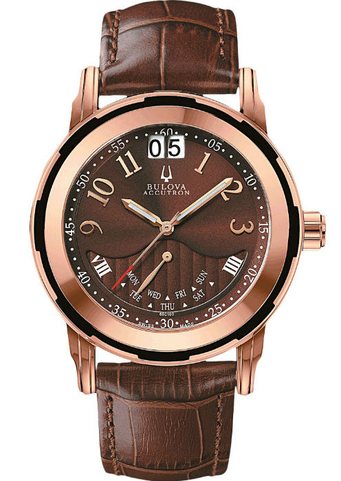AAA 1:1 Replica Accutron Mens Watches Brown Dial Quartz 43MM 65C100 Watch
