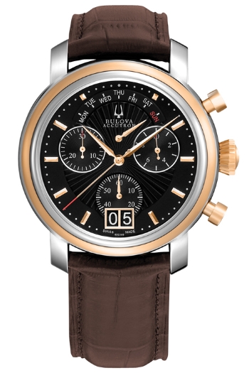 AAA 1:1 Replica Accutron Mens Watches Black Dial Quartz 44MM 65C109 Watch