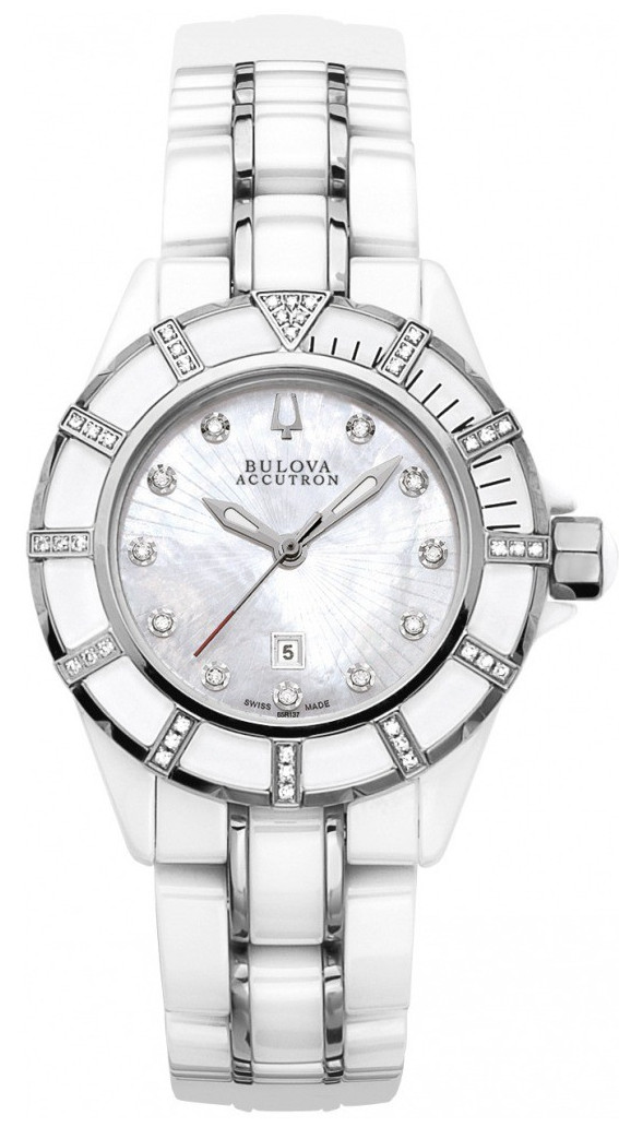 AAA 1:1 Replica Accutron Ladies Watches White Dial Quartz 36MM 65R137 Watch