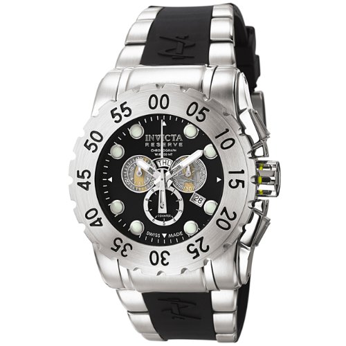 AAA 1:1 Replica Invicta Mens Watches Black Dial Swiss Quartz 50MM 6653 Watch