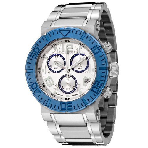 AAA 1:1 Replica Invicta Mens Watches Silver Dial Swiss Quartz 45MM 6754 Watch