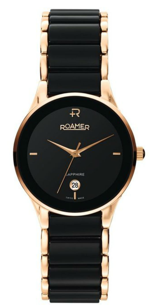 AAA 1:1 Replica Roamer-of-Switzerland-Ceraline-Saphira Ladies Watches Black Dial Quartz 30MM 677981-49-55-60 Watch