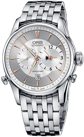 AAA 1:1 Replica Oris-Artelier-rldtimer Mens Watches Silver Dial Automatic 69075814051MB Watch