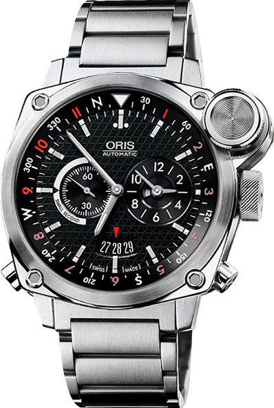 AAA 1:1 Replica Oris-Flight-Timer Mens Watches Black Dial Automatic Self-wind 69076154154MB Watch