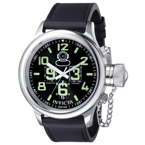 AAA 1:1 Replica Invicta Mens Watches Black Dial Swiss Quartz 2MM 7000 Watch