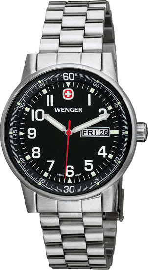 AAA 1:1 Replica Wenger-Commando Mens Watches Black Dial Swiss Quartz 40MM 70163 Watch